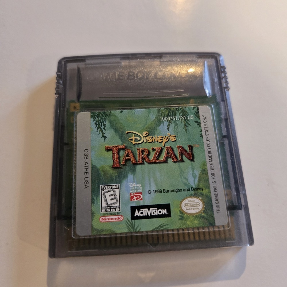 Disney's Tarzan Nintendo Gameboy Color GBC Authentic Cart Only Works Japan
